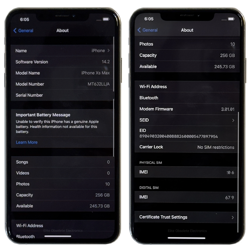 Apple iPhone XS Max 256GB A1921 MT6J2LL/A Factory Unlocked iOS Apple iPhone XS Max 256GB A1921 MT6J2LL/A Factory Unlocked iOS