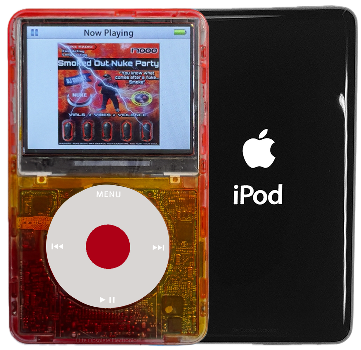 New Apple iPod Video Classic 5th & 5.5 Enhanced Atomic Fireball / Grey ...