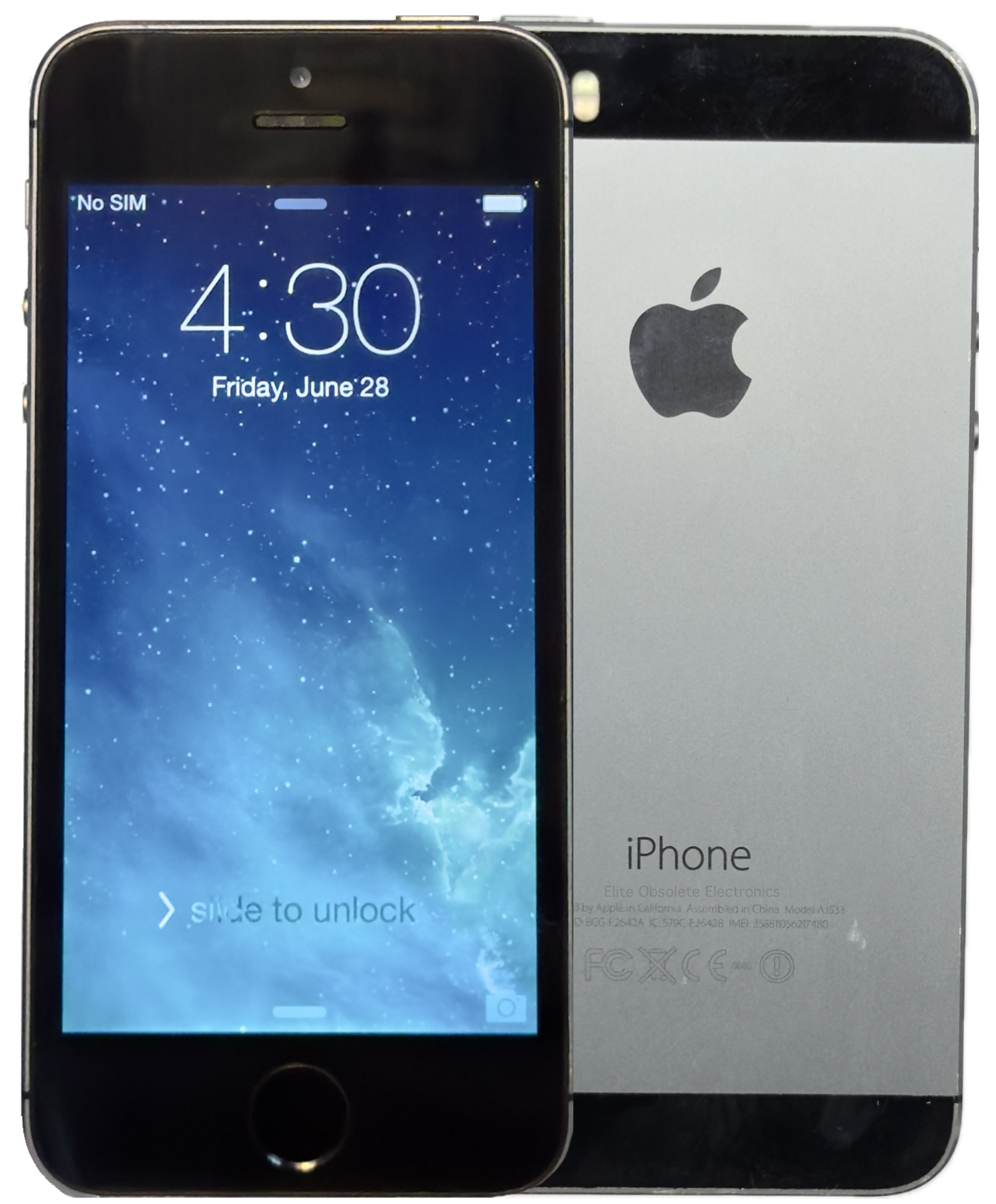 Rare Apple iPhone 5s 16GB Space Gray iOS 7.1 ME305LL/A A1533 Refurbished New Battery