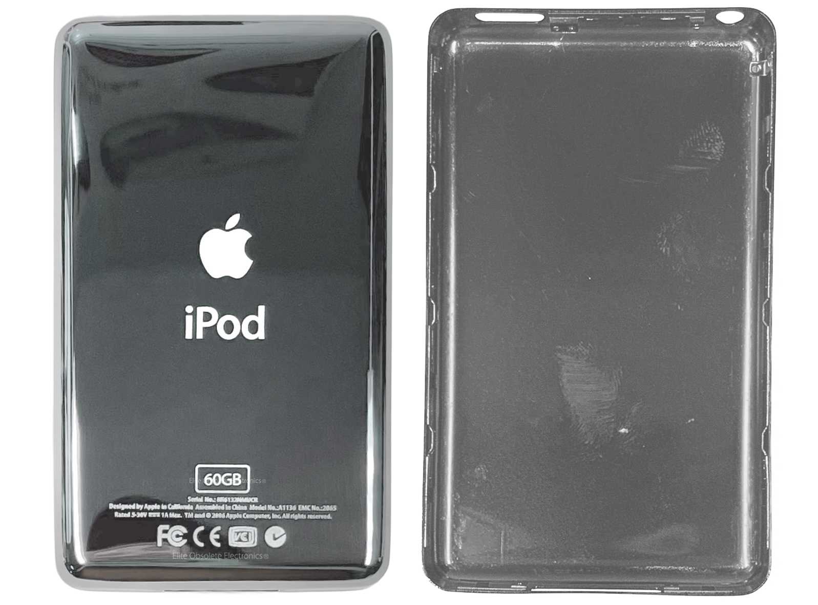 Thick 60GB Silver Backplate for Apple iPod Video 5th 5.5 A1136