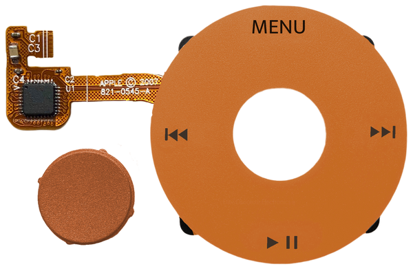 Orange Amber Click Wheel Flex for Apple iPod Classic 6th 7th Generation A1238