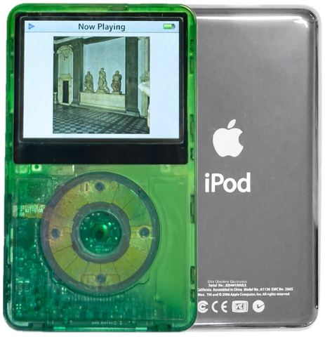 New Apple iPod Video Classic 5th & 5.5 Enhanced Atomic Green Dream / Atomic Clover / Atomic Clover (Silver)