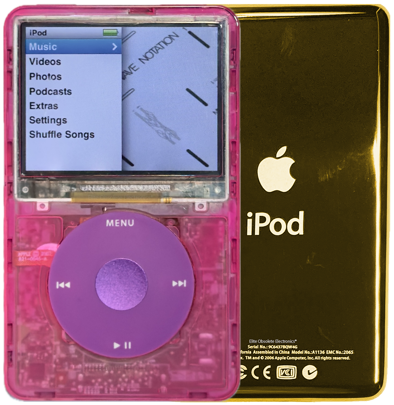 New Apple iPod Classic 6th & 7th Generation Atomic Pink Bubblegum / Pink / Purple (Gold)