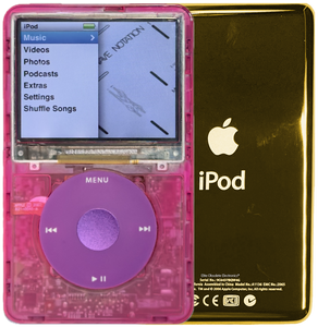 New Apple iPod Classic 6th & 7th Generation Atomic Pink Bubblegum / Pink / Purple (Gold)