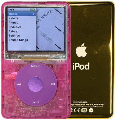 New Apple iPod Classic 6th & 7th Generation Atomic Pink Bubblegum / Pink / Purple (Gold)