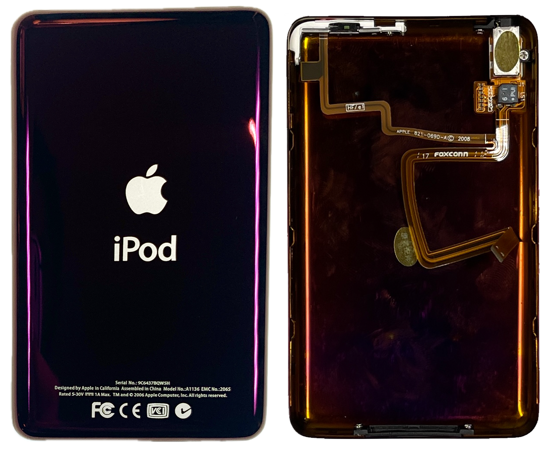 Thin Purple Wine Universal Backplate for Apple iPod Classic 6th