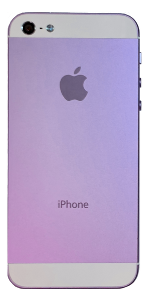 Refurbished Apple iPhone 5 16GB Purple & White Custom Rare iOS 6.1.4 New Battery