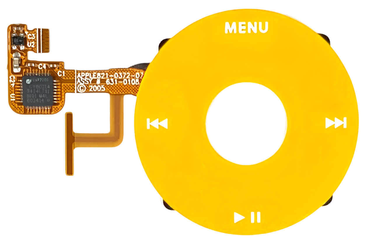 Yellow Click Wheel Flex for Apple iPod Video 5th 5.5 A1136