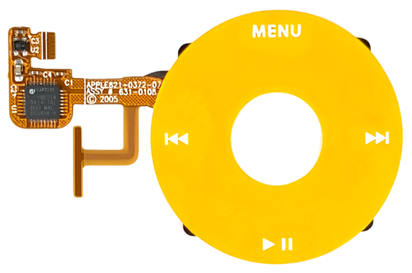 Yellow Click Wheel Flex for Apple iPod Video 5th 5.5 A1136