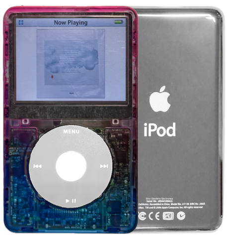 New Apple iPod Video Classic 5th & 5.5 Enhanced Atomic Nebula / Grey / White (Silver)