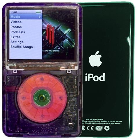 New Apple iPod Classic 6th & 7th Generation Atomic Purple Smoke / Atomic Bubblegum / Atomic Clover (Green)