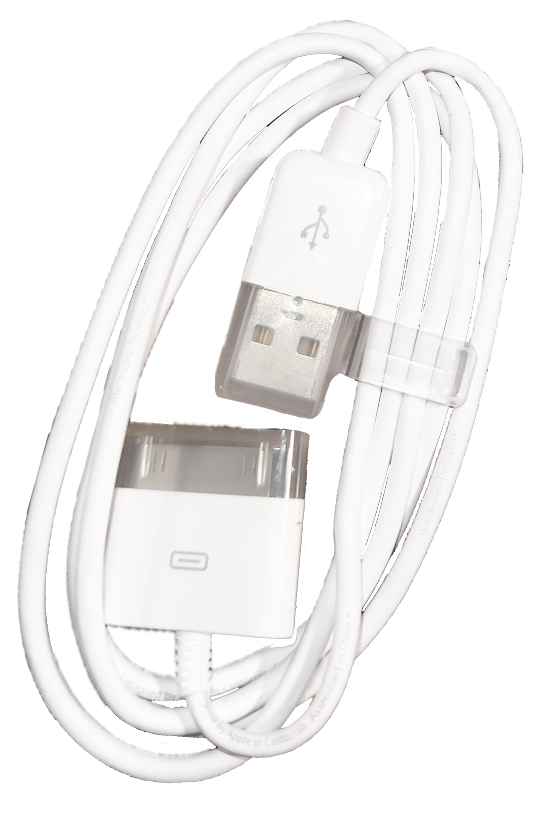 Original 'Squeeze' Apple 30-Pin USB Charge Sync & Audio Cable for