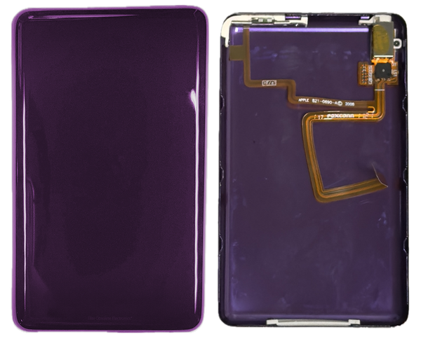 Thin Plum Purple Fully Blank Backplate for Apple iPod Video 5th 5.5 A1136 & iPod Classic 6th 7th A1238