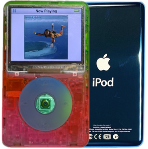 New Apple iPod Video Classic 5th & 5.5 Enhanced Atomic Watermelon / Polychrome / Atomic Clover (Aqua)