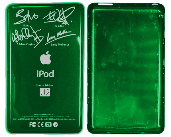 Emerald Green Thin U2 Special Edition Backplate for Apple iPod Video 5th 5.5 A1136 & iPod Classic 6th 7th A1238