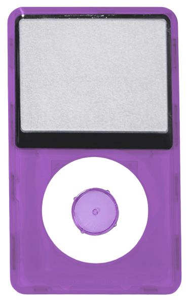 Purple Crystal Clear Transparent Faceplate For Apple iPod Classic 6th 7th Generation A1238 Plastic