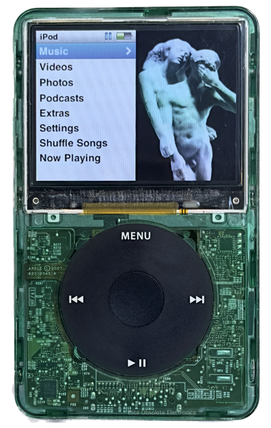 New Apple iPod Classic 6th & 7th Generation Atomic Clover Green / Black / Black (Black)