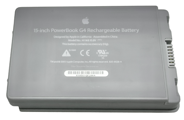 Original Apple Rechargeable Lithium-Ion Battery A1148 for Mac PowerBook G4 15" Aluminum