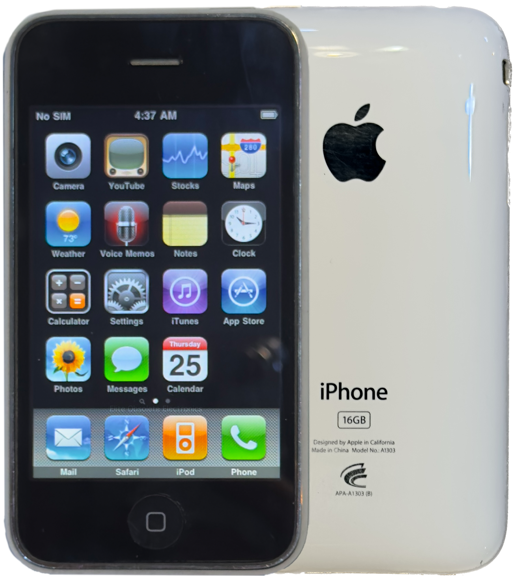 Original Used Apple iPhone 3G 8GB 16GB White A1241 MB499LL/A iOS