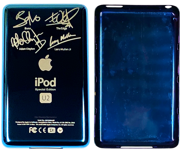 Thin Aqua Blue U2 Special Edition Backplate for Apple iPod Video 5th 5.5 A1136 & iPod Classic 6th 7th A1238