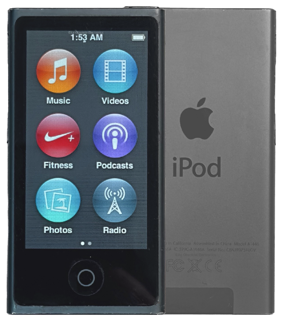 Refurbished Apple iPod Nano 7th Generation 16GB Space Gray ME971LL Refurbished Apple iPod Nano 7th Generation 16GB Space Gray ME971LL
