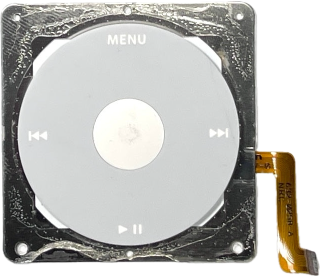 Click Wheel Center Button Flex Cable and Bracket for Apple iPod Monochrome Classic 4th Generation 2004 A1059 New & Used