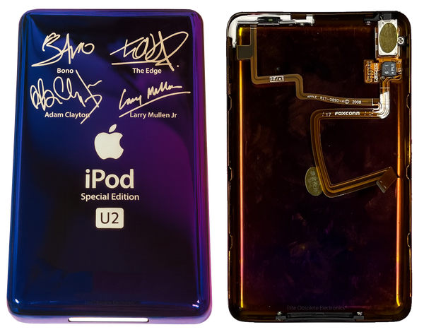 Thick Ultraviolet Purple Blue U2 Special Edition Backplate for Apple iPod Video 5th 5.5 & iPod Classic 6th 7th A1136 A1238