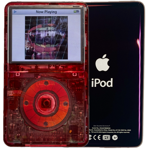 New Apple iPod Video Classic 5th & 5.5 Enhanced Red Atomic Ruby / Atomic Ruby / Atomic Ruby (Wine)