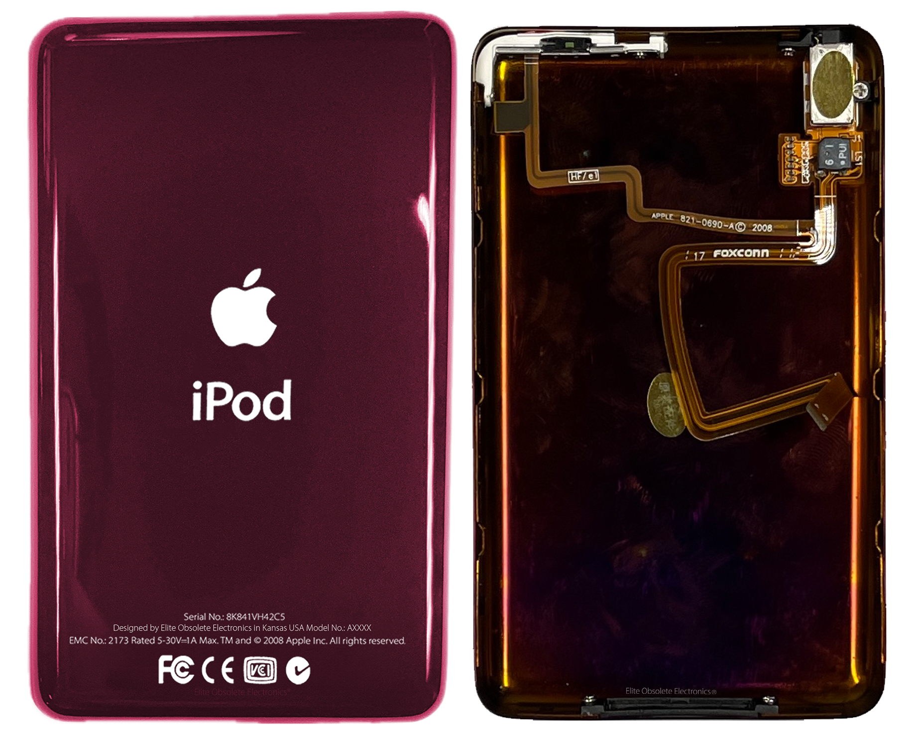 Thin Red Wine Universal Backplate for Apple iPod Video 5th 5.5