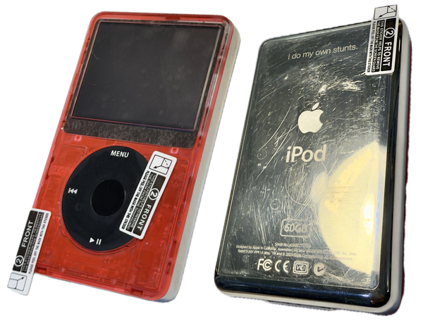 Clear Plastic Film Protectors for Screen Lens Backplate Faceplate Click Wheel for Apple iPod Video 5th 5.5 A1136 & iPod Classic 6th 7th A1238