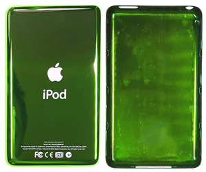 Thick Toxic Green Universal Backplate for Apple iPod Video 5th 5.5
