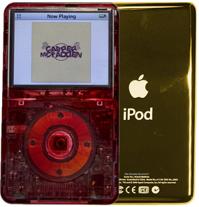 New Apple iPod Video Classic 5th & 5.5 Enhanced Red Atomic Ruby / Atomic Ruby / Atomic Ruby (Gold)