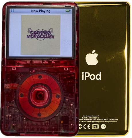 New Apple iPod Video Classic 5th & 5.5 Enhanced Red Atomic Ruby / Atomic Ruby / Atomic Ruby (Gold)