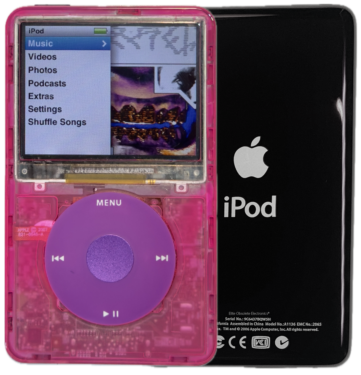 New Apple iPod Classic 6th & 7th Generation Atomic Pink Bubblegum / Pink / Purple (Black)