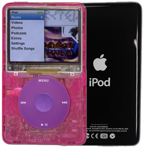 New Apple iPod Classic 6th & 7th Generation Atomic Pink Bubblegum / Pink / Purple (Black)