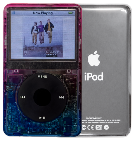 New Apple iPod Video Classic 5th & 5.5 Enhanced Atomic Nebula / Black / Black (Silver)