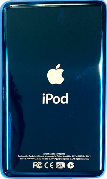 New Apple iPod Video Classic 5th & 5.5 Enhanced Black / Polychrome / Black (Aqua)