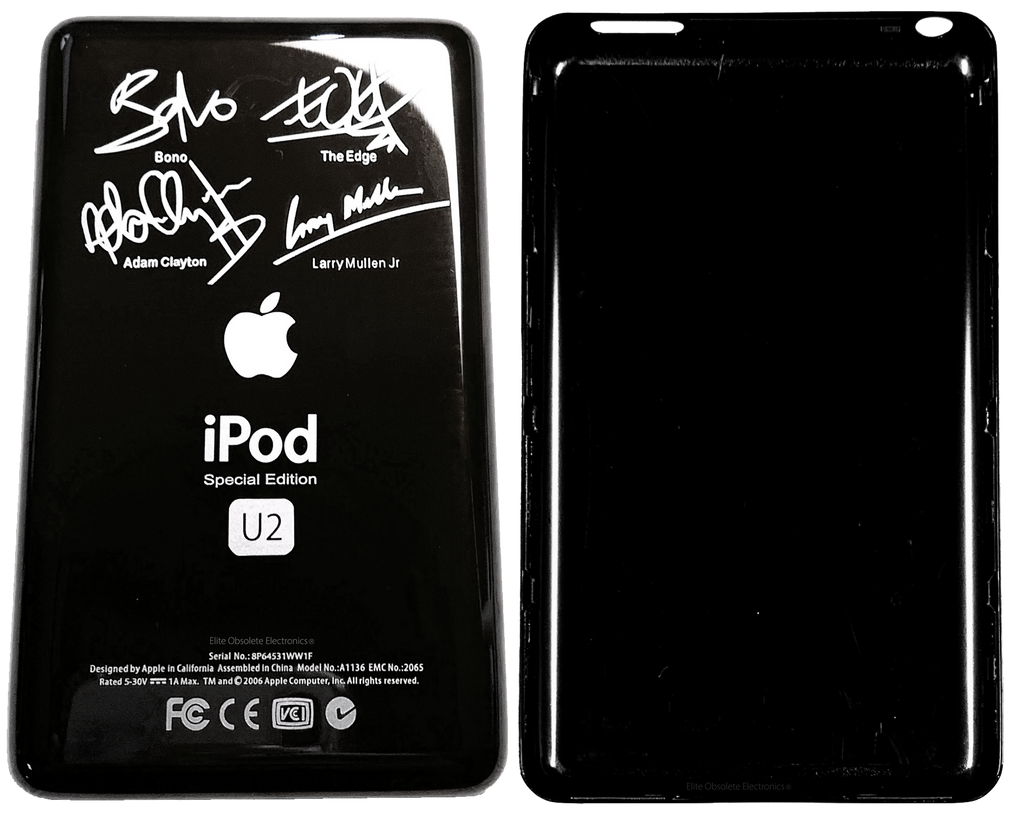 Thin U2 Special Edition Black Backplate for Apple iPod Video 5th Thin U2 Special Edition Black Backplate for Apple iPod Video 5th