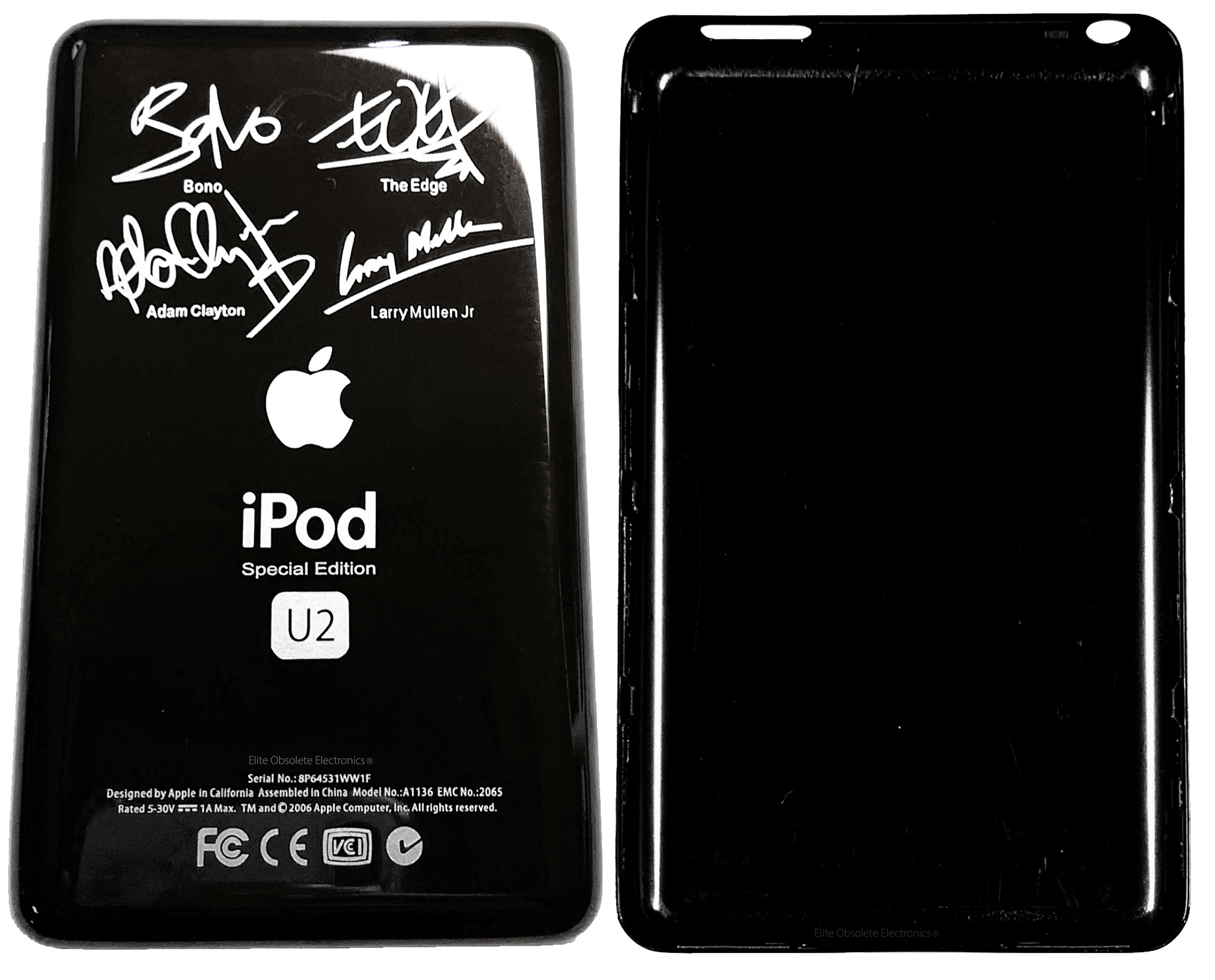 Thin U2 Special Edition Black Backplate for Apple iPod Video 5th Thin U2 Special Edition Black Backplate for Apple iPod Video 5th