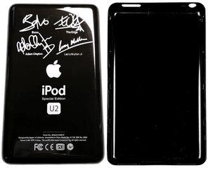 Thin U2 Special Edition Black Backplate for Apple iPod Video 5th