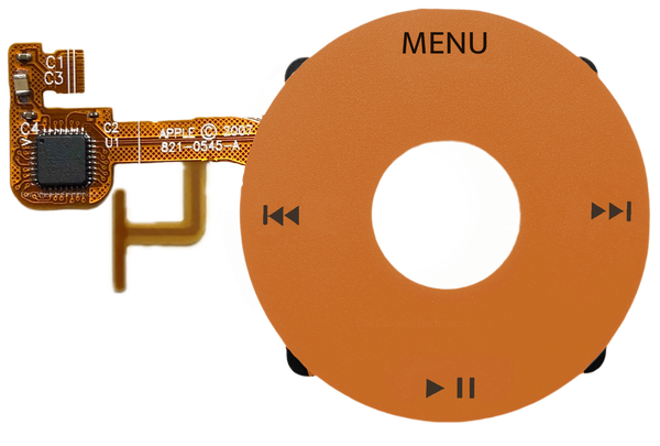 Orange Amber Click Wheel Flex for Apple iPod Video 5th 5.5 A1136