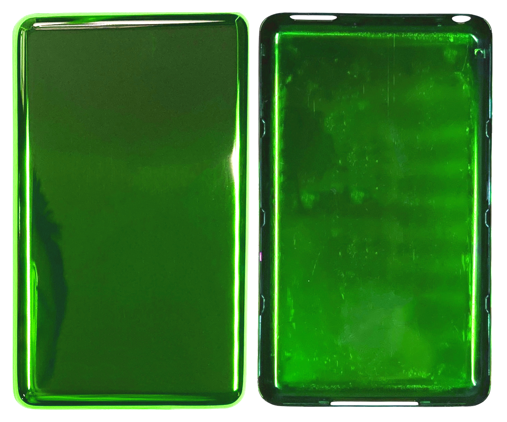 Thick Toxic Green Fully Blank Backplate for Apple iPod Classic 6th 7th & iPod Video 5th 5.5 Enhanced