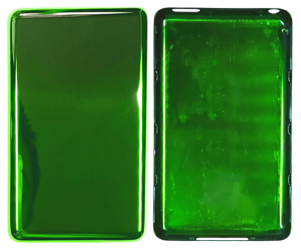 Thick Toxic Green Fully Blank Backplate for Apple iPod Classic 6th 7th & iPod Video 5th 5.5 Enhanced