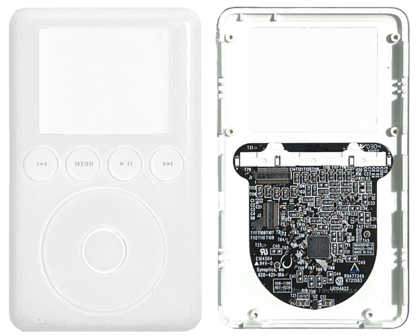 Used Original Front Faceplate & Click Wheel Assembly for Apple iPod Classic 3rd Generation A1040