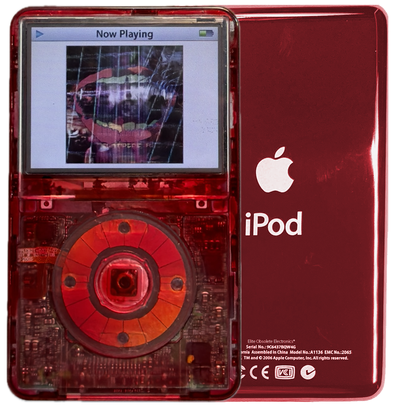 New Apple iPod Video Classic 5th & 5.5 Enhanced Red Atomic Ruby New Apple iPod Video Classic 5th & 5.5 Enhanced Red Atomic Ruby