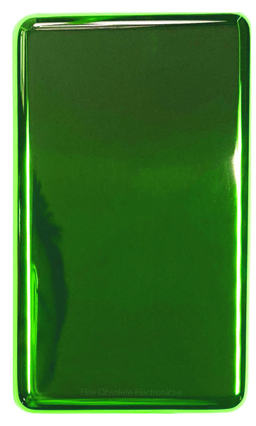 Thin Toxic Green Fully Blank Backplate for iPod Video 5th 5.5 Enhanced & Apple iPod Classic 6th 7th