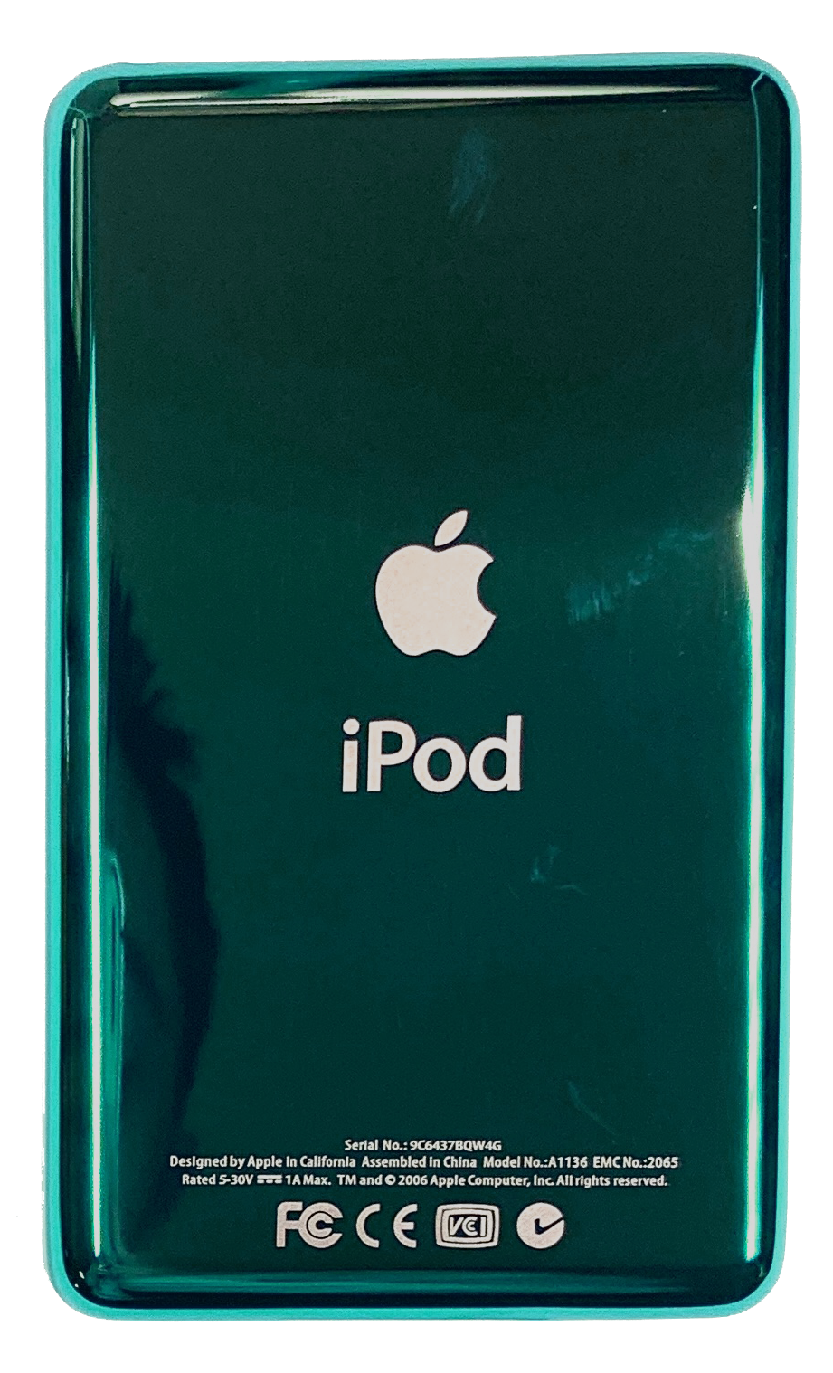 Thick Green Universal Backplate for Apple iPod Classic 6th 7th & iPod Video 5th 5.5 Enhanced