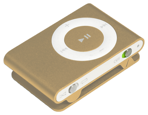 Used Apple iPod Shuffle 2nd Generation 1GB Gold A1204