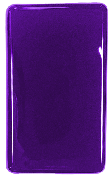 Thin Midnight Purple Fully Blank Backplate for Apple iPod Classic 6th 7th & iPod Video 5th 5.5 Enhanced