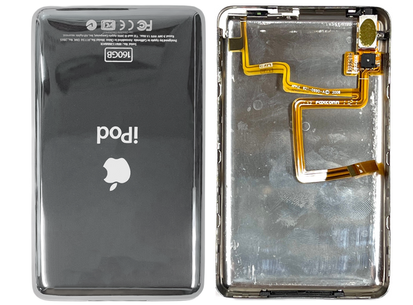 Special Edition Upside Down 160GB Silver Thin Backplate for Apple iPod Video 5th 5.5 A1136 & iPod Classic 6th 7th A1238